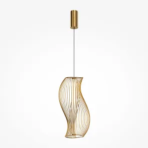 Pendant Light MOD263PL-L20BS3K LED 20W Brass Designer Ceiling Light