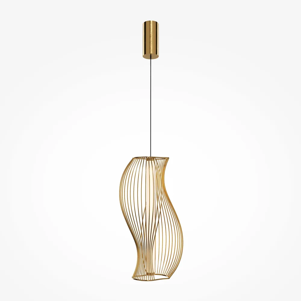 Pendant Light MOD263PL-L20BS3K LED 20W Brass Designer Ceiling Light
