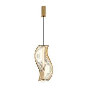 Pendant Light MOD263PL-L20BS3K LED 20W Brass Designer Ceiling Light