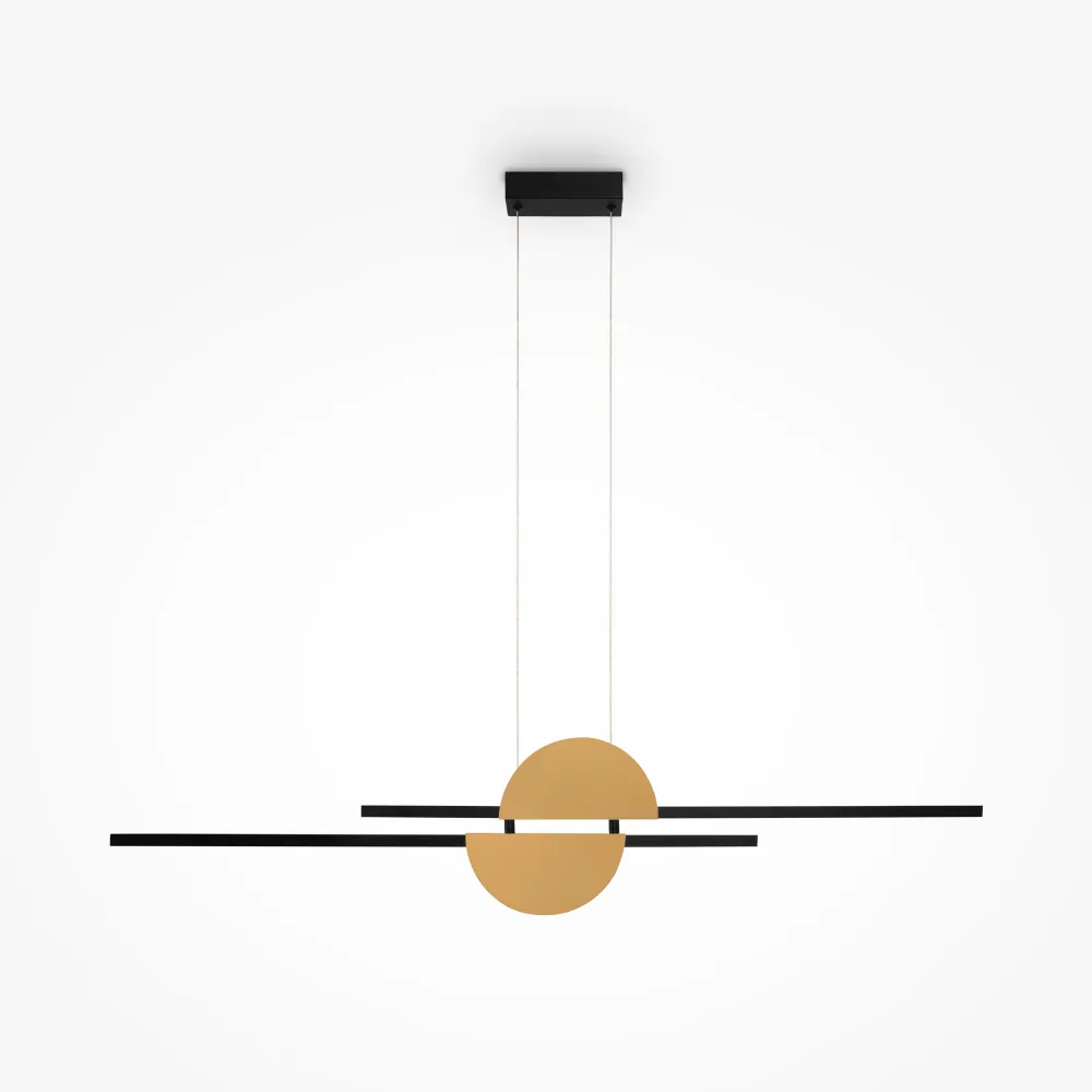 Pendant Light MOD179PL-L26BS4K LED 26W Black Gold Modern Ceiling Lamp