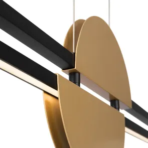 Pendant Light MOD179PL-L26BS4K LED 26W Black Gold Modern Ceiling Lamp