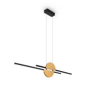Pendant Light MOD179PL-L26BS4K LED 26W Black Gold Modern Ceiling Lamp