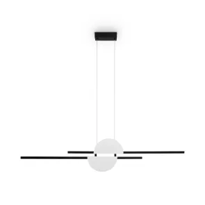 Pendant Light MOD179PL-L26BS4K LED 26W Black Gold Modern Ceiling Lamp