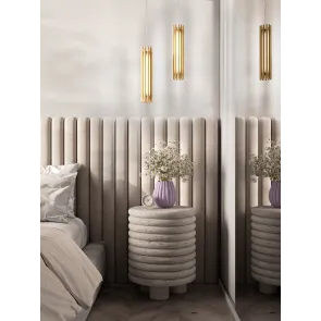 Pendant Light MOD410PL-L12BS3K LED 12W Gold Modern Ceiling Lamp