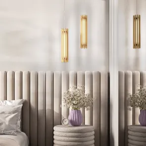 Pendant Light MOD410PL-L12BS3K LED 12W Gold Modern Ceiling Lamp