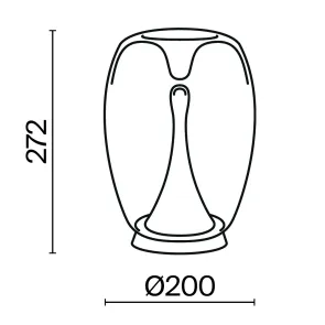 MOD282TL-L15G3K1 Table Lamp LED 3000K Gold | Designer Table Lamp