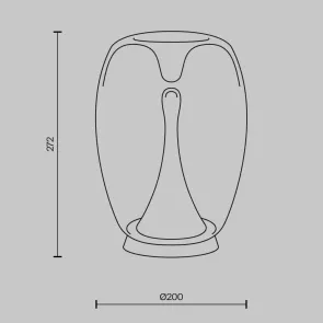 MOD282TL-L15G3K1 Table Lamp LED 3000K Gold | Designer Table Lamp