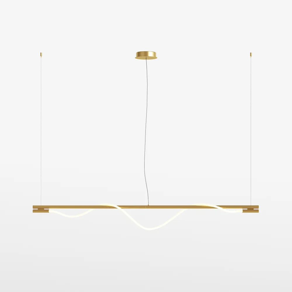 Viseča svetilka MOD166PL-L20G3K LED 3000K zlata | Moderna viseča svetilka