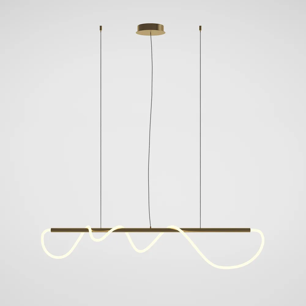 MOD166PL-L30G3K Pendant Light LED 3000K Gold | Modern Pendant Light