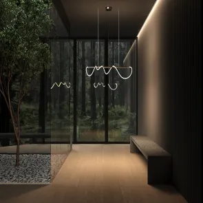 MOD166PL-L30G3K Pendant Light LED 3000K Gold | Modern Pendant Light