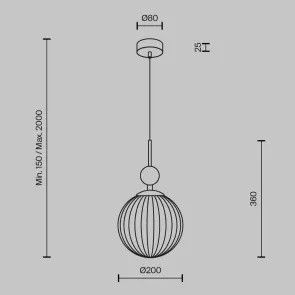 MOD453PL-01BG Pendant Light Beige | Modern Designer Pendant Light