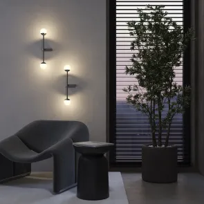 Stenska svetilka MOD285WL-L10B3K LED 3000K črna | Moderna stenska svetilka