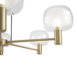 Chandelier Gold MOD411PL-06G | Modern 6-Glass Chandelier