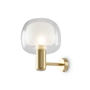 MOD411WL-01G Wall Light Gold | Modern Glass Wall Sconce