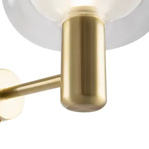 MOD411WL-01G Wall Light Gold | Modern Glass Wall Sconce