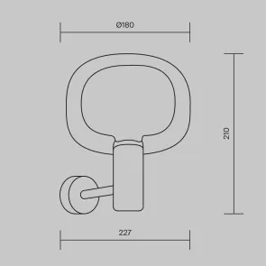 MOD411WL-01G Wall Light Gold | Modern Glass Wall Sconce