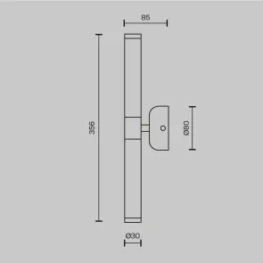 Stenska svetilka MOD106WL-L10G3K zlata LED 3000K | Moderna stenska svetilka