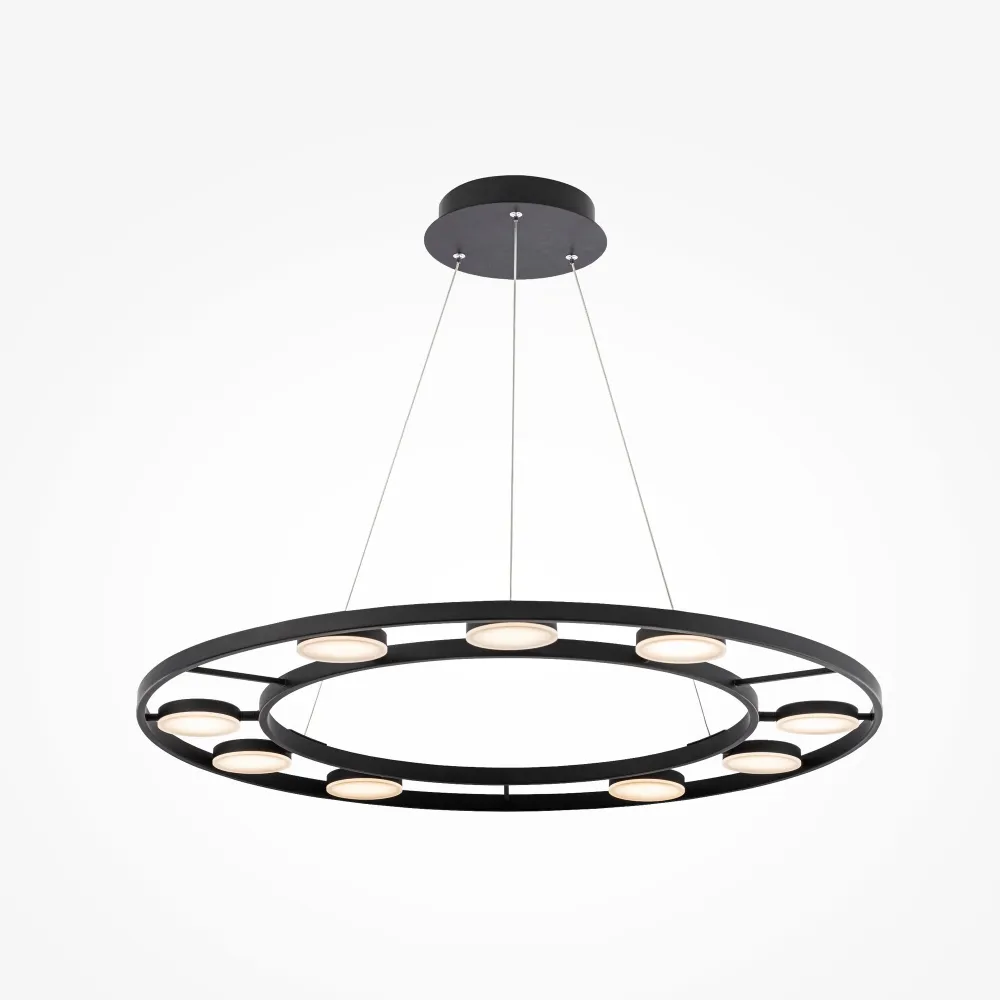 Viseča svetilka MOD070PL-L63B3K črna LED 3000K | Moderna viseča svetilka