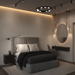 Viseča svetilka MOD070PL-L63B3K črna LED 3000K | Moderna viseča svetilka
