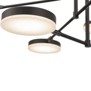 Chandelier MOD070PL-L38B3K Black LED 3000K | Modern Chandelier