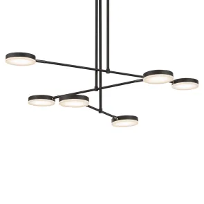 Chandelier MOD070PL-L38B3K Black LED 3000K | Modern Chandelier