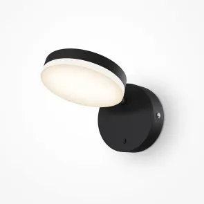 Stenska svetilka MOD070WL-L8B3K črna LED 3000K | Moderna stenska svetilka