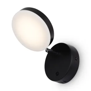 Stenska svetilka MOD070WL-L8B3K črna LED 3000K | Moderna stenska svetilka