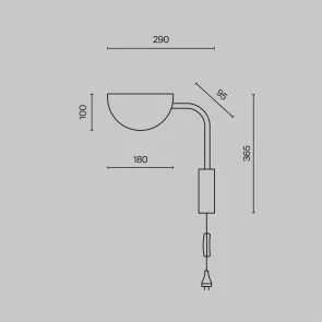 MOD126PL-01B Pendant Light Black | Modern Hanging Lamp