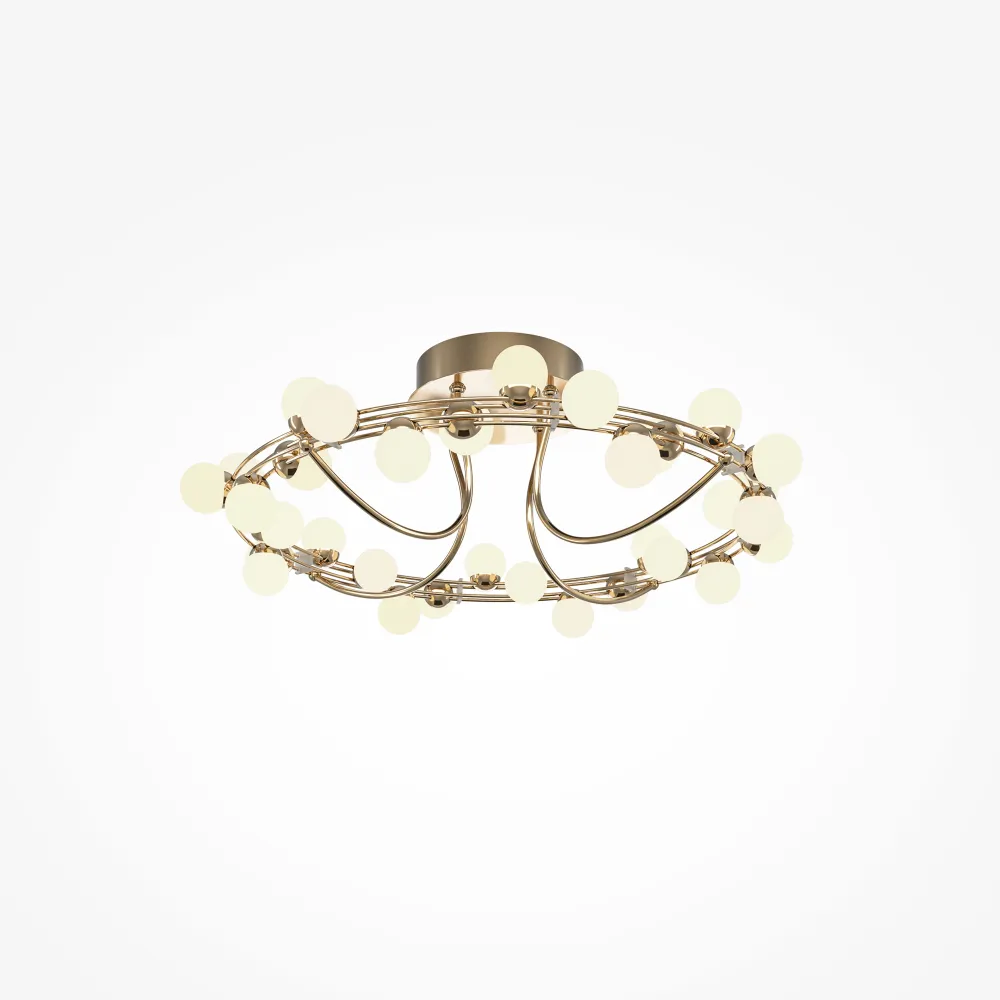 Gold Ceiling Chandelier MOD081CL-L36G3K | LED Light 3000K