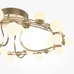 Gold Ceiling Chandelier MOD081CL-L36G3K | LED Light 3000K