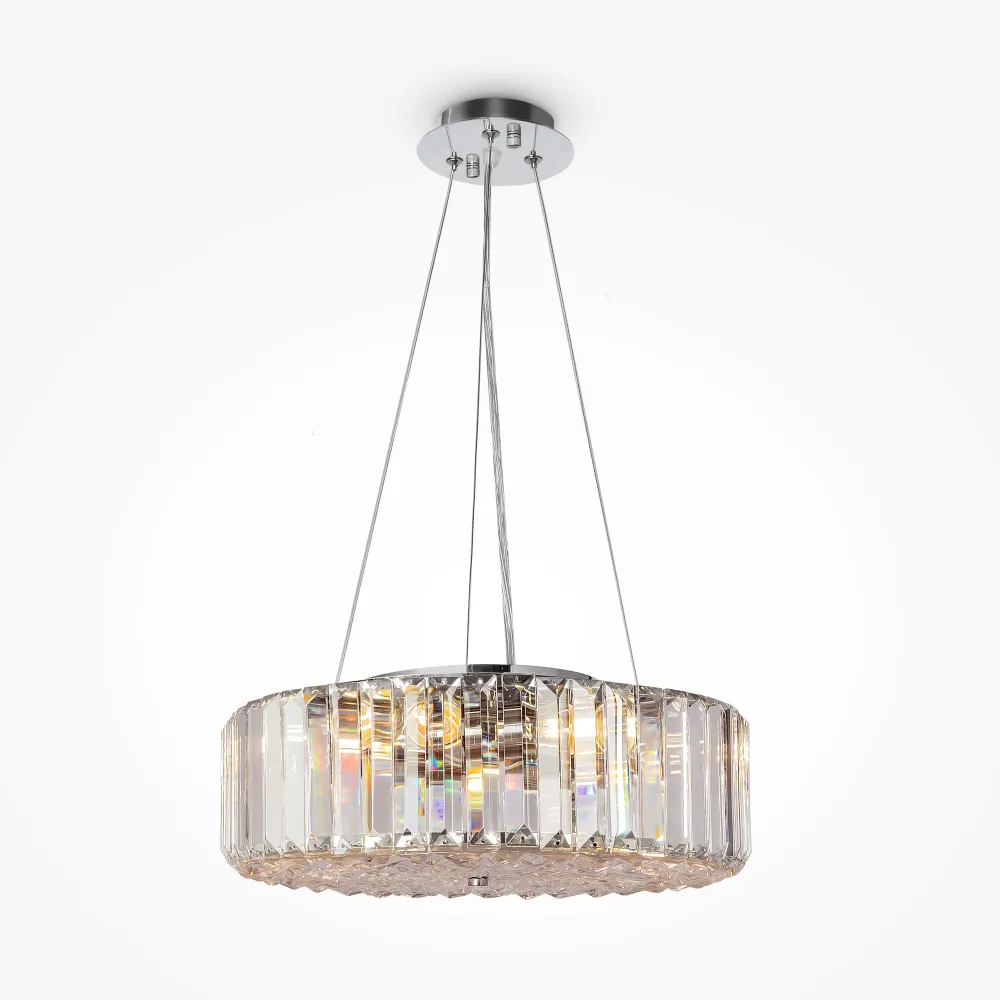 Chrome Ceiling Chandelier MOD080CL-06CH | Crystal LED Light