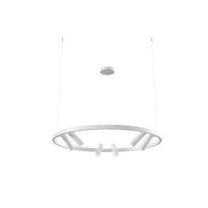 MOD102PL-L42W White LED Pendant Chandelier | Modern Light 3000K