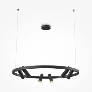 MOD102PL-L42B Black LED Pendant Chandelier | Modern Light 3000K