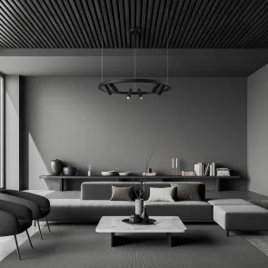 Viseča LED svetilka MOD102PL-L42B črna | Moderna svetilka 3000K