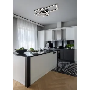 MOD015CL-L80B Black LED Ceiling Light | Modern Ceiling Lamp 3000K