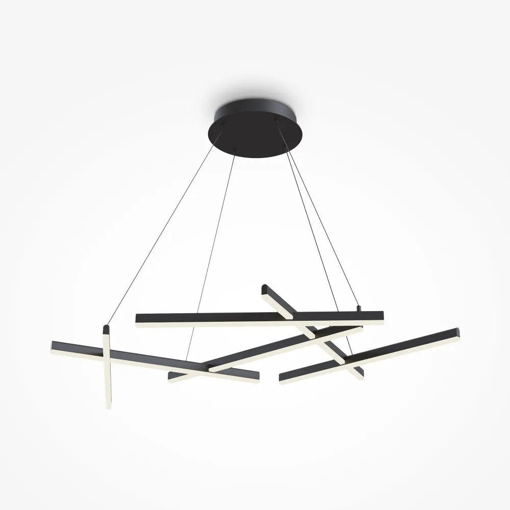 Viseča LED svetilka MOD016PL-L75B črna | Moderna svetilka 3000K
