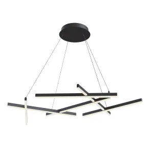 Viseča LED svetilka MOD016PL-L75B črna | Moderna svetilka 3000K