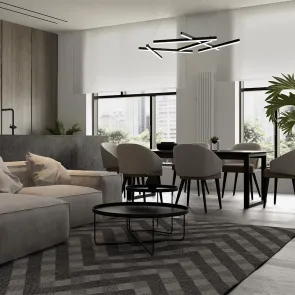 Viseča LED svetilka MOD016PL-L75B črna | Moderna svetilka 3000K