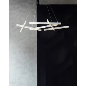 Viseča LED svetilka MOD016PL-L75W bela | Moderna svetilka 3000K
