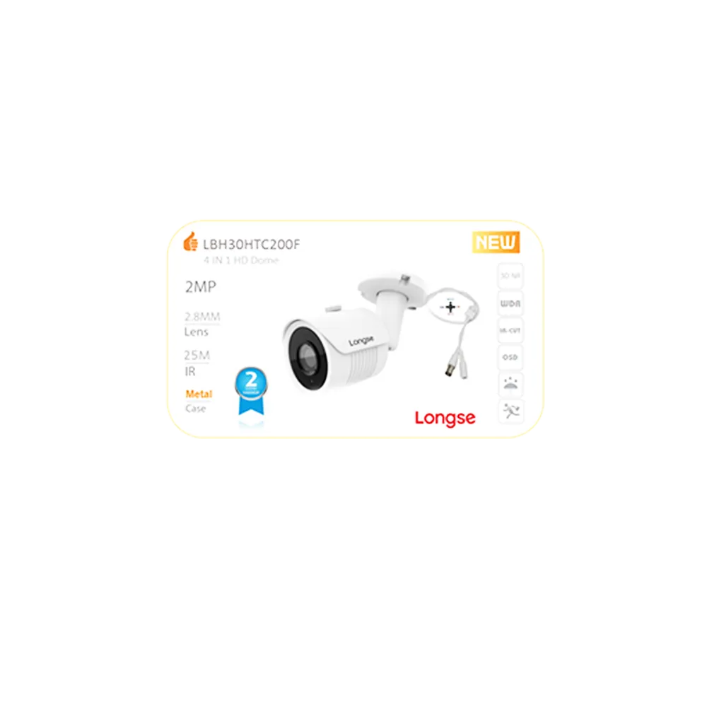 LONGSE AHD Bullet Camera Longse 2.0mpx 2.8mm 25m IR - LBH30HTC200F