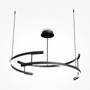 MOD054PL-L52B3K Black LED Pendant Chandelier | Modern Light 3000K
