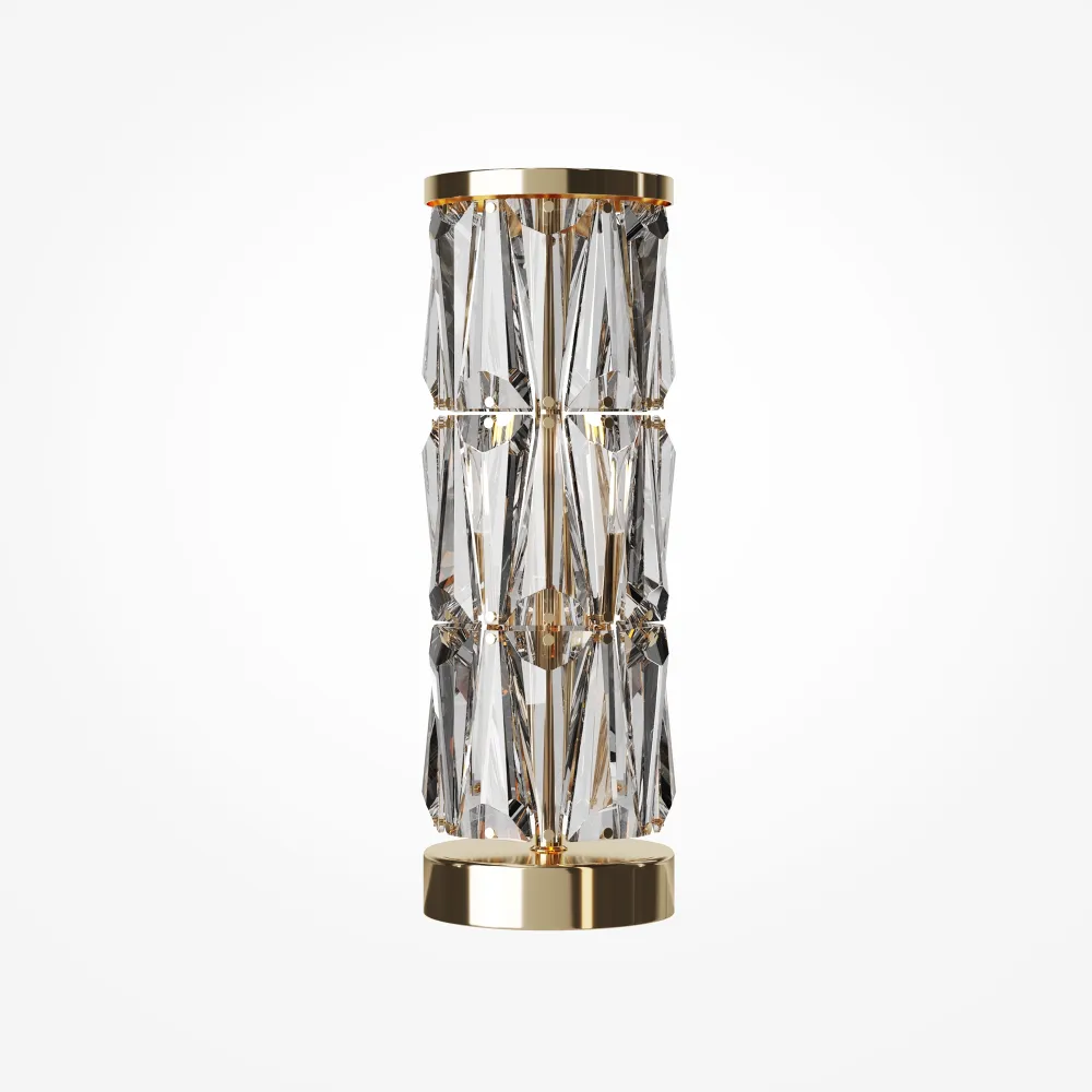 MOD043TL-02G Crystal Table Lamp Gold | Modern Designer Lighting