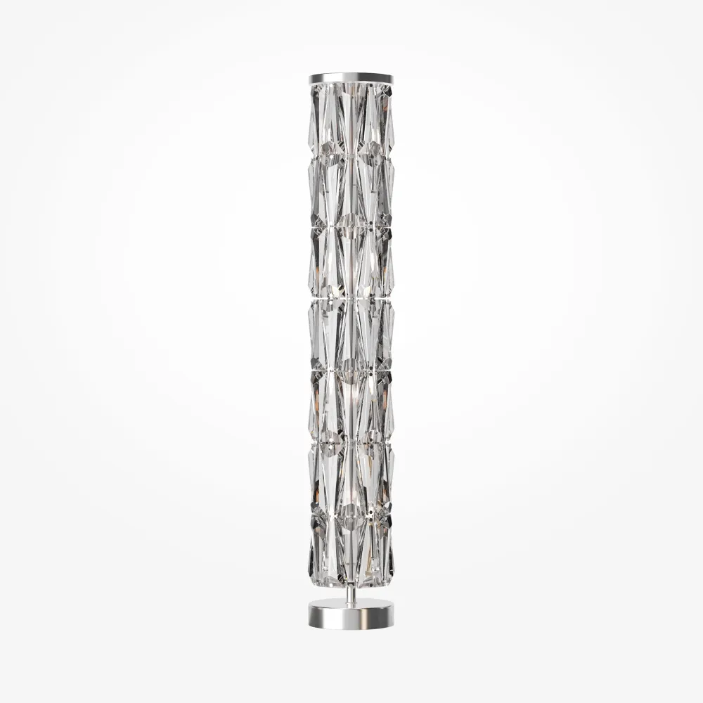 Stoječa svetilka MOD043FL-08CH krom in kristal | Dizajnerska talna svetilka