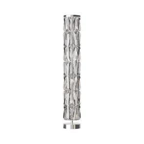 Stoječa svetilka MOD043FL-08CH krom in kristal | Dizajnerska talna svetilka