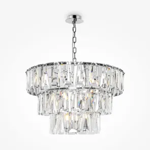 Viseča svetilka MOD043PL-18CH krom in kristal | Luksuzni lestenec