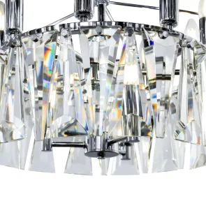 Crystal Chandelier Chrome MOD043PL-18CH | Luxury Pendant Light