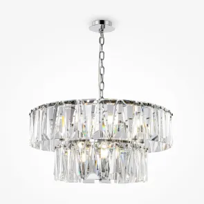 Viseča svetilka MOD043PL-12CH krom in kristal | Luksuzni lestenec