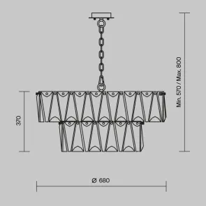 Crystal Chandelier Chrome MOD043PL-12CH | Luxury Pendant Light