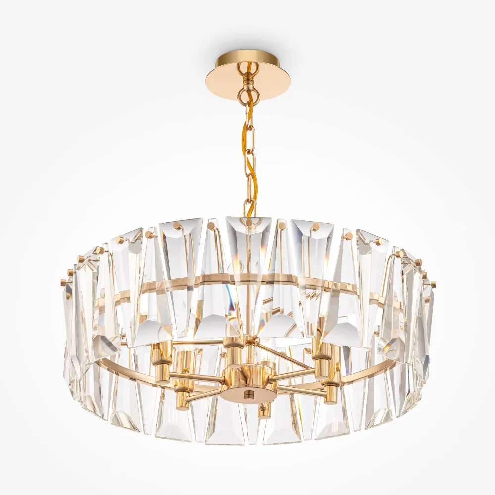 Gold Crystal Chandelier MOD043PL-06G | Luxury Pendant Light