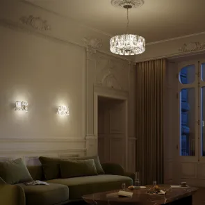 Gold Crystal Chandelier MOD043PL-06G | Luxury Pendant Light